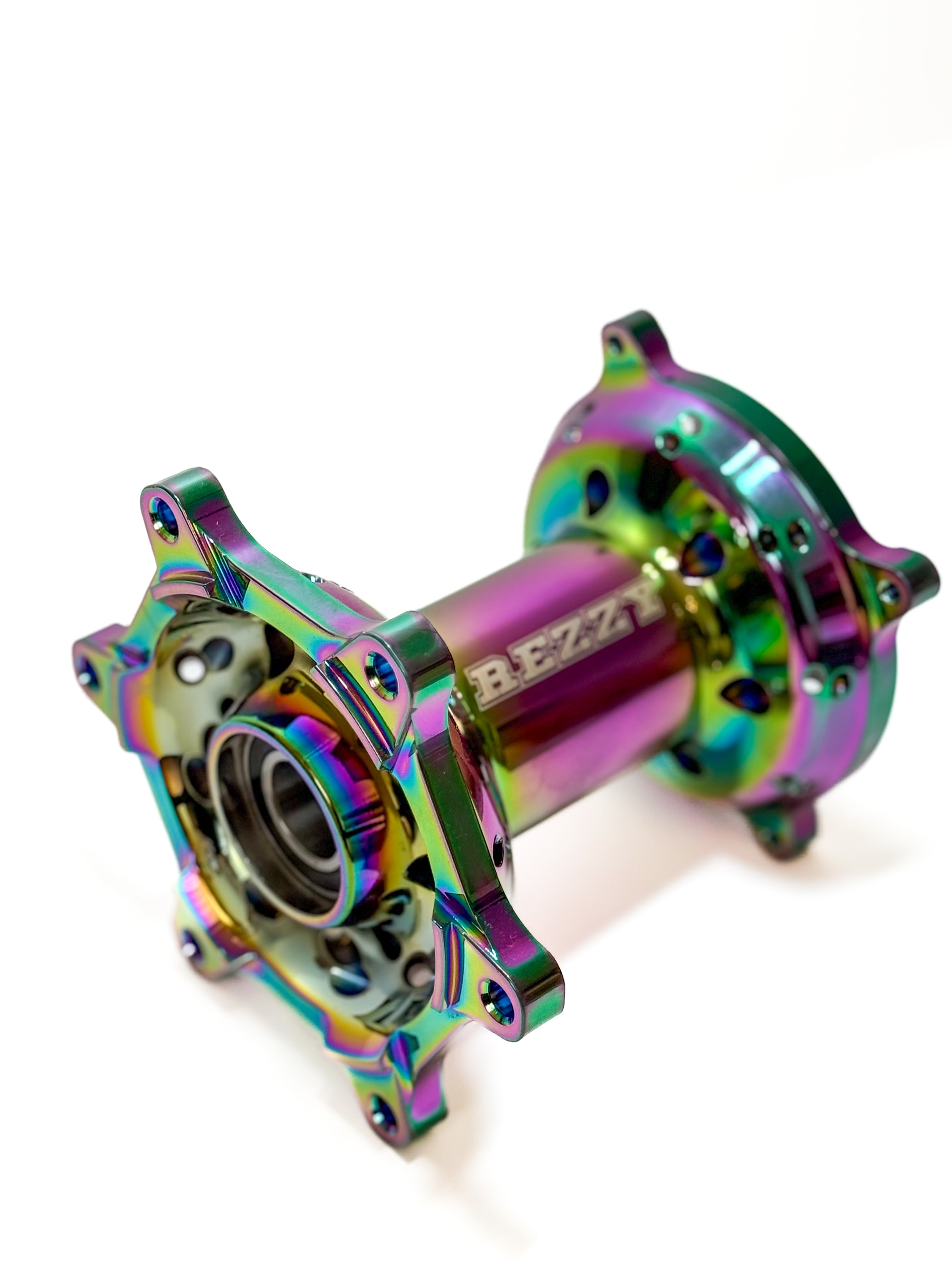 Hub set - Honda Red Titanium Plated