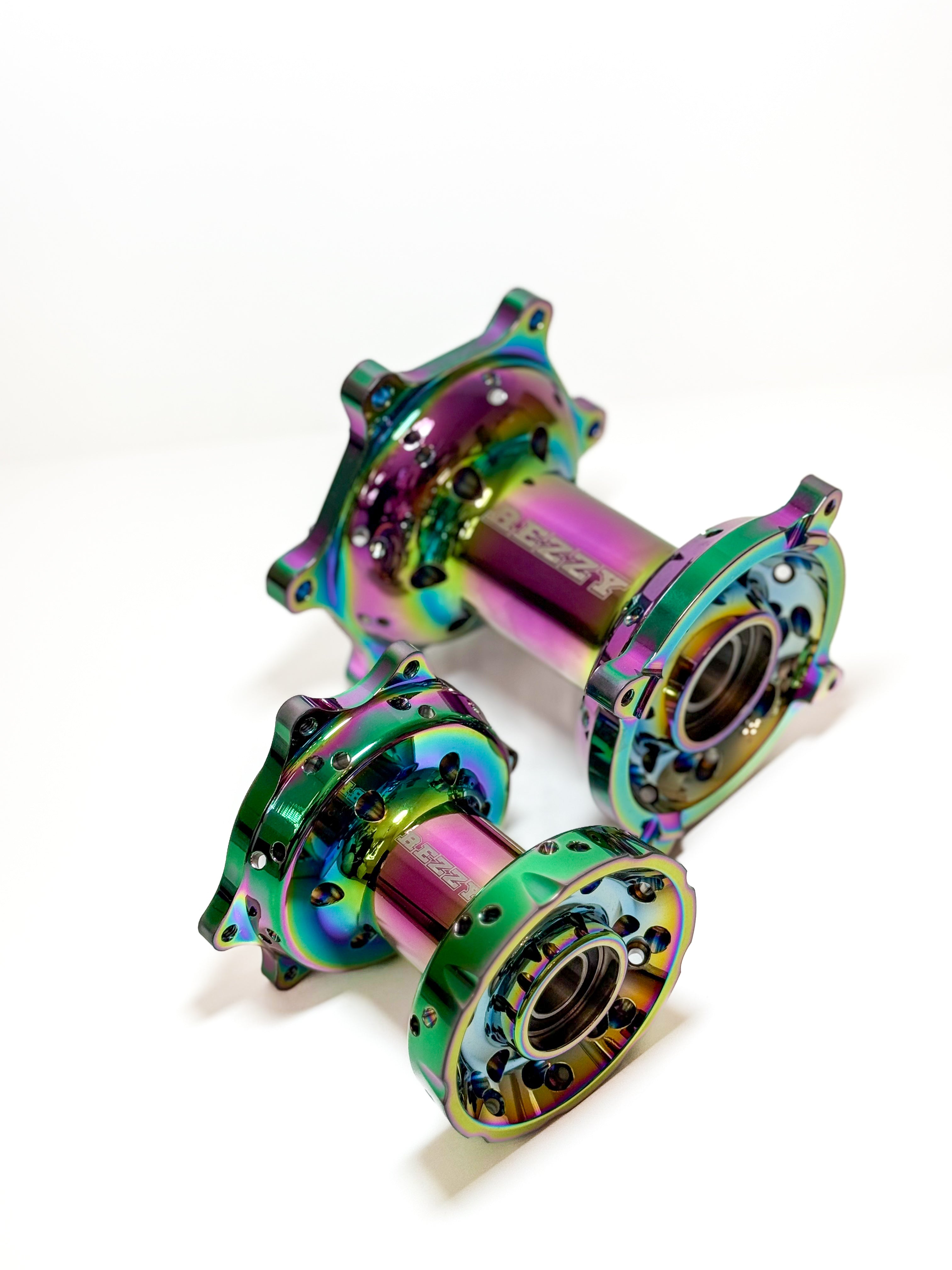 Hub set - Honda Red Titanium Plated