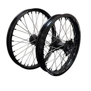 Rezzy Racing Yamaha Black Silver Wheel Set