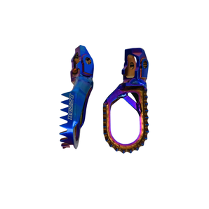KTM / Husqvarna / Stark Varg Titanium Offset Foot Pegs (2023–2026) – Candy