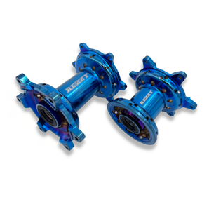 Rezzy Racing Yamaha Hub Set – Titanium Plated Blue Finish