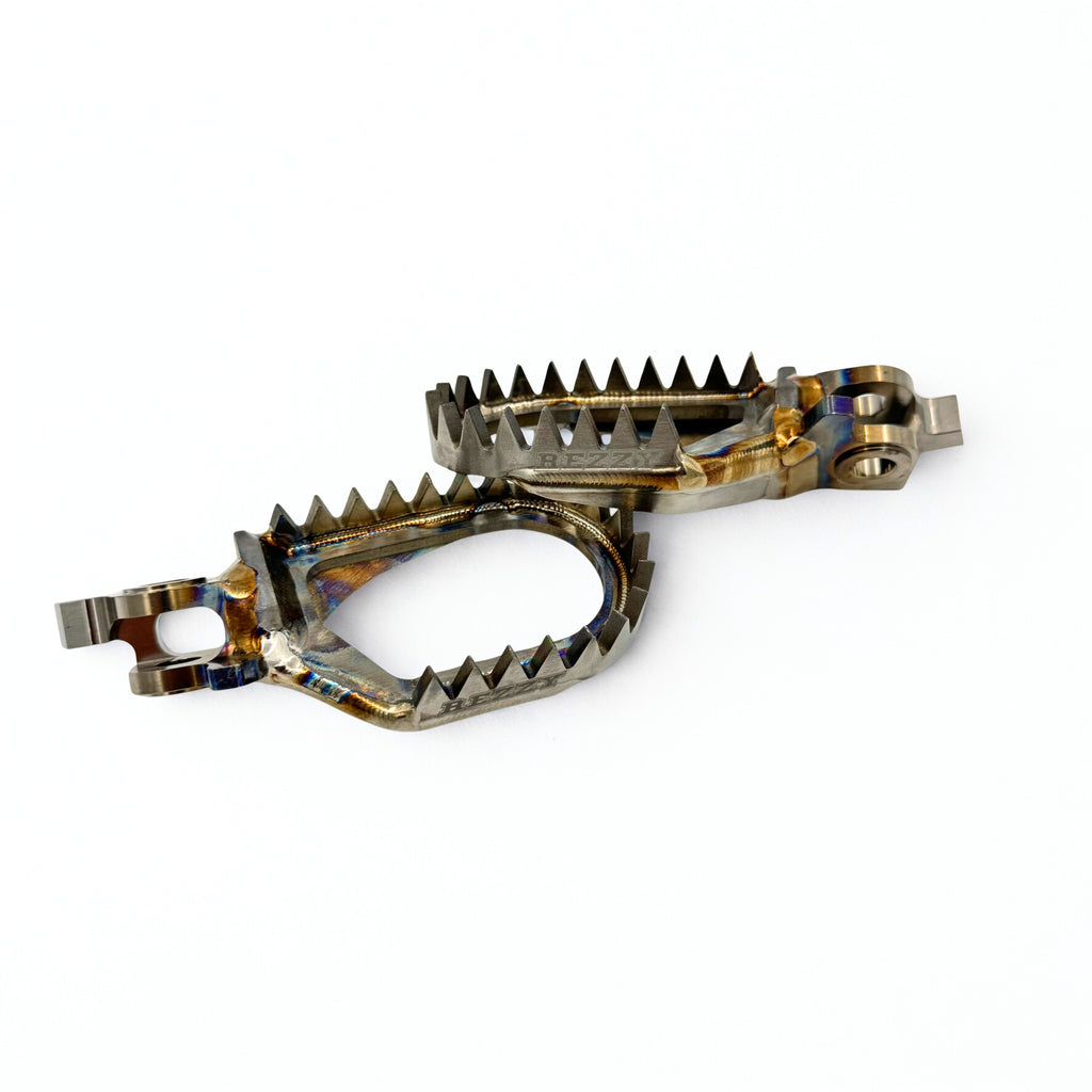 Rezzy Titanium Dirt Bike Foot Pegs Honda Pro