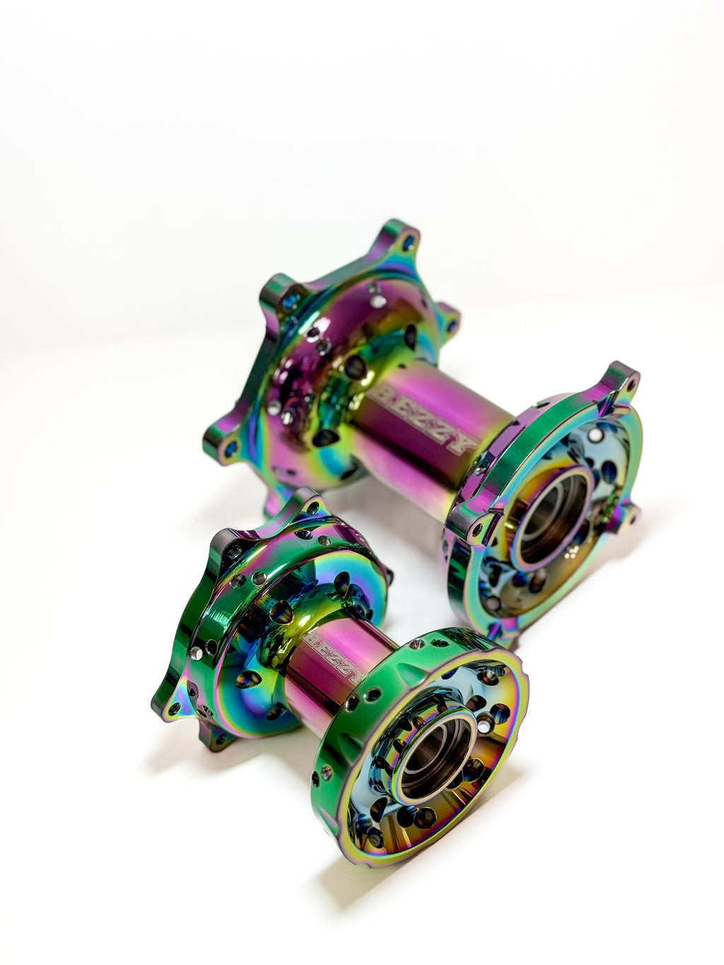 Hub set - Honda Red Titanium Plated