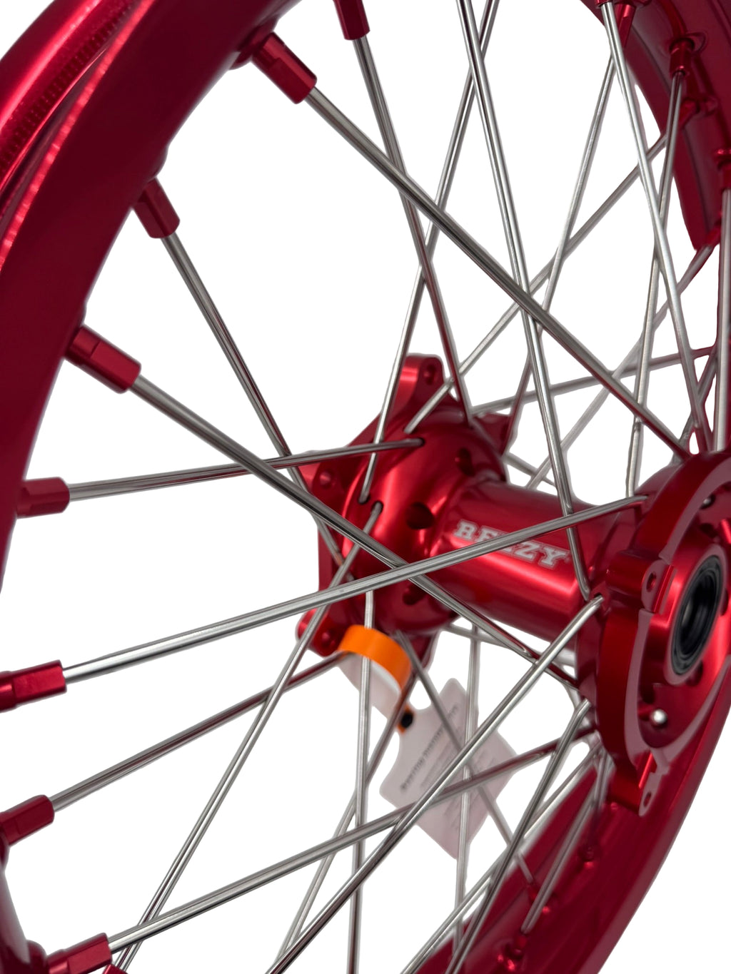 Rezzy Racing Honda Wheel Set – Red Hubs / Silver Spokes 19x2.15 - 21x1.6