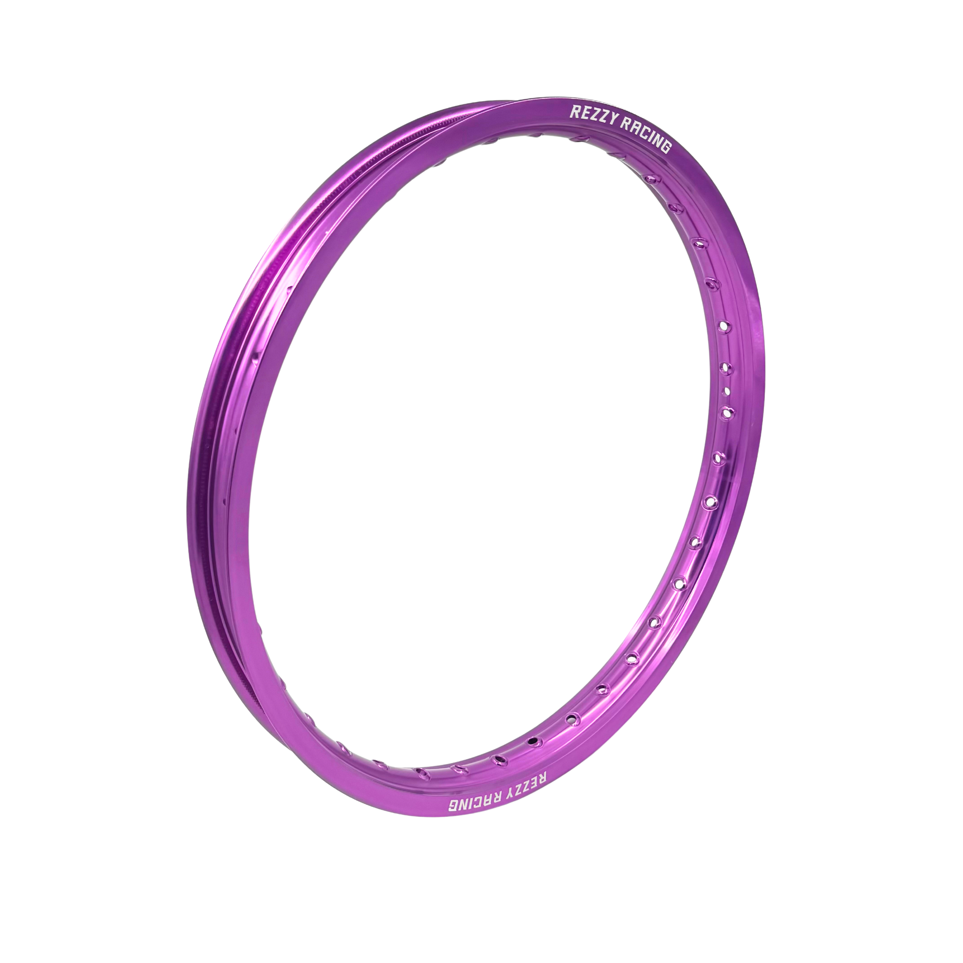 Rezzy Racing Pink Dirt Bike Rim Set Anodized Finish