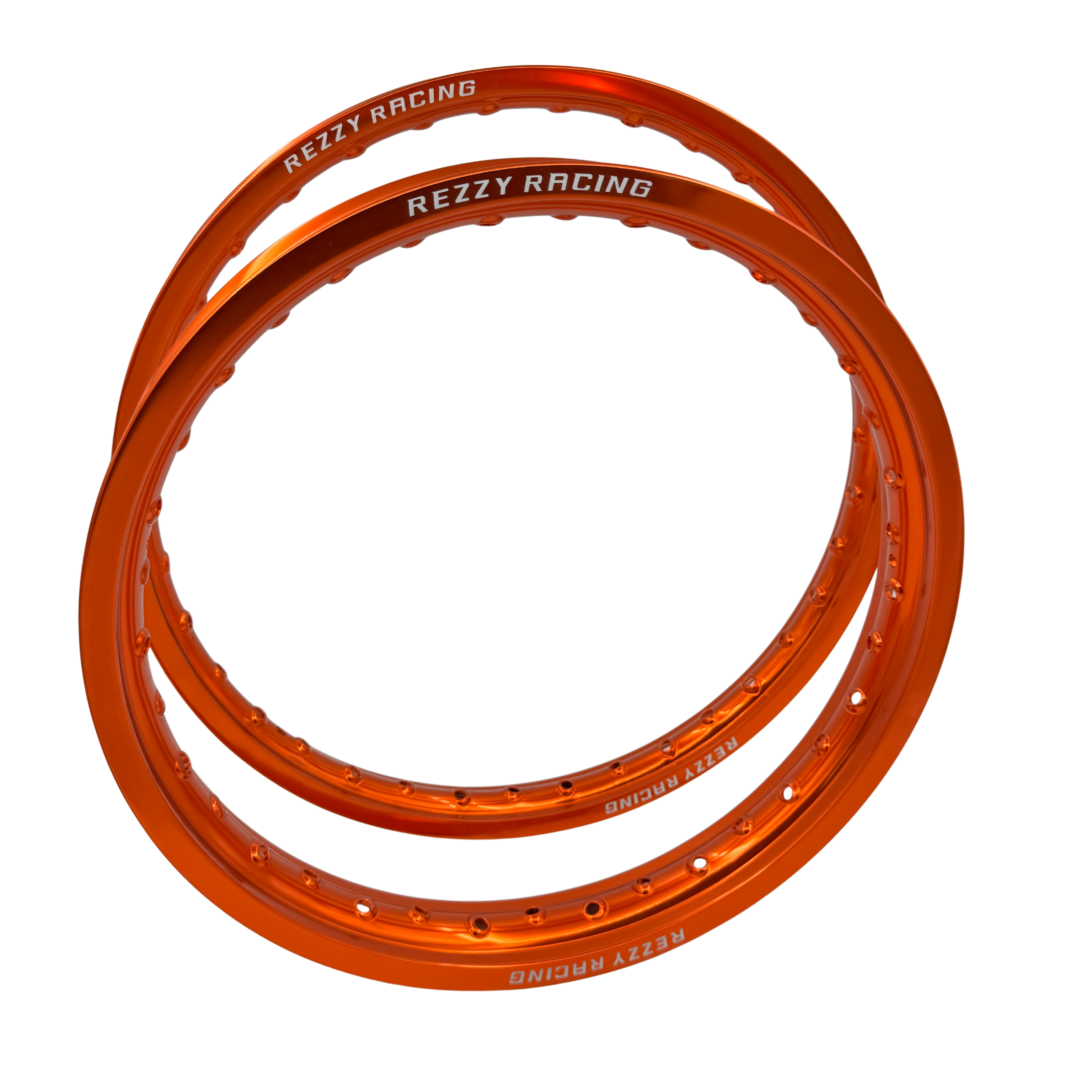 Rezzy Racing Orange Rim Set Anodized Finish