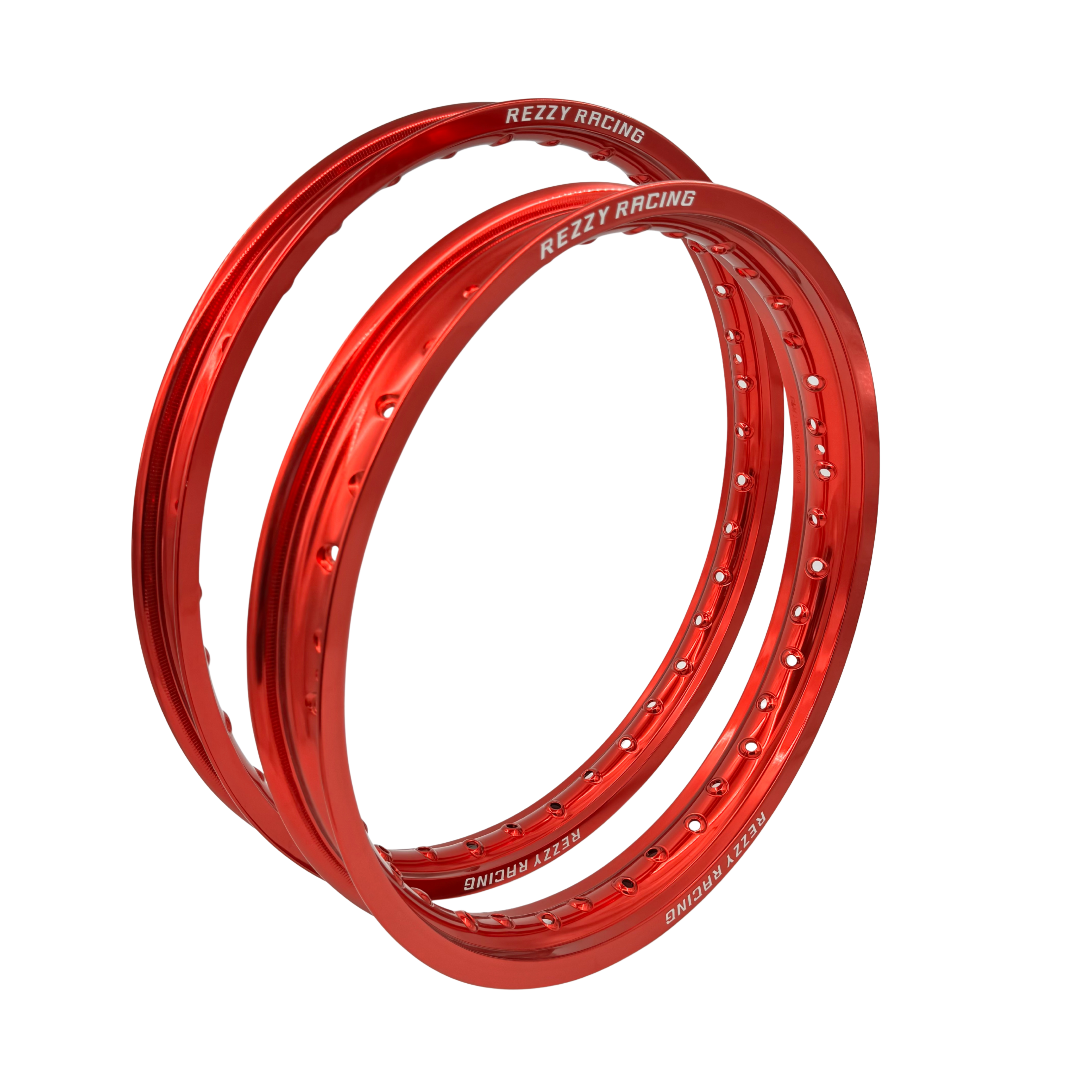 Rezzy Racing Red Rim Set Anodized Finish
