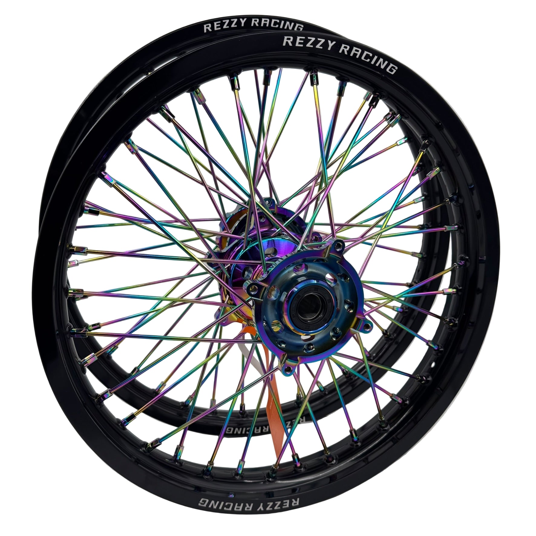 Rezzy Racing Dirt Bike Black oil slick