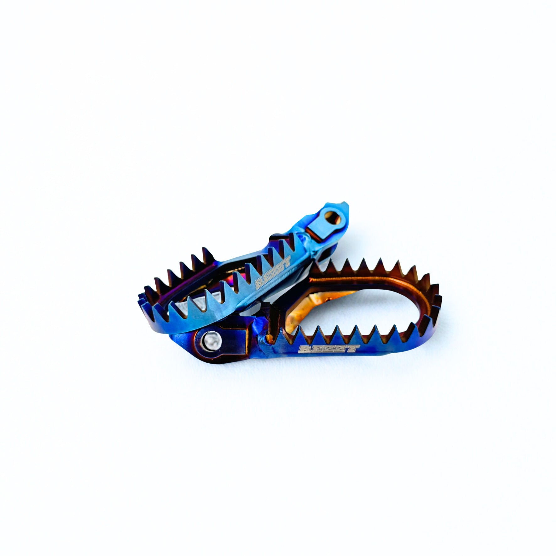 Rezzy Racing Titanium blue Foot Pegs