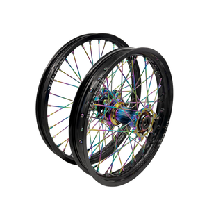 Rezzy Racing Yamaha Black/Oil Slick Wheel Set